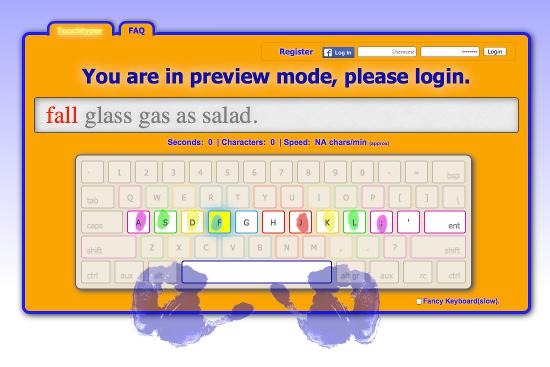 The main interface of the Intyper application.